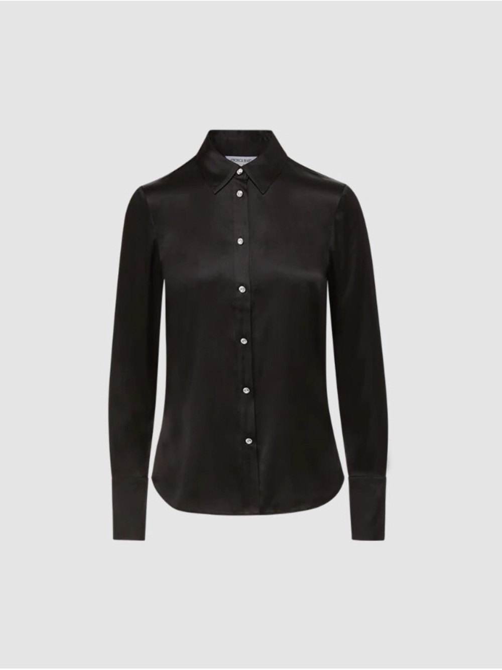 NWT Veronica Beard Monique Black Silk Button Down Fitted Blouse Top $498 Sz 2